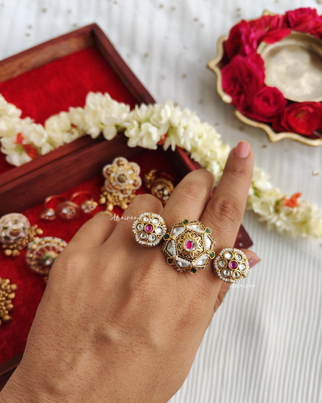 Antique Kundan ring