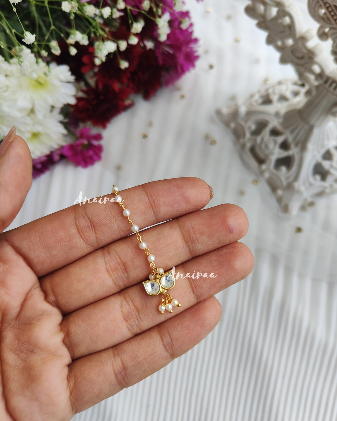 Kundan maangtikka for kids