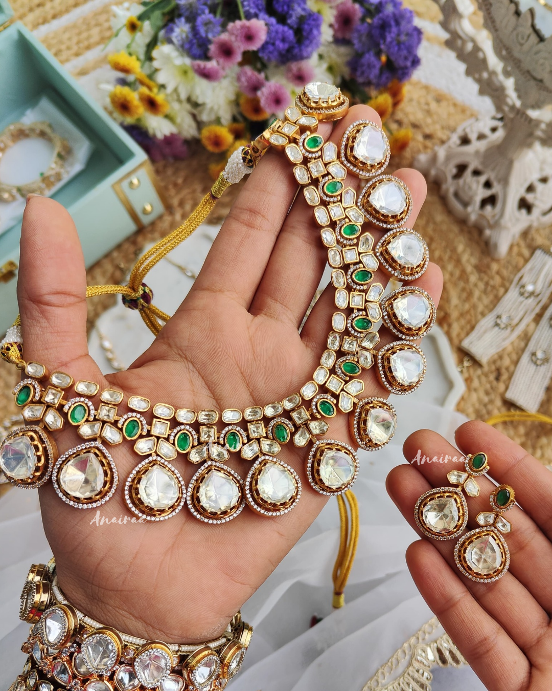 Moissanite necklace set