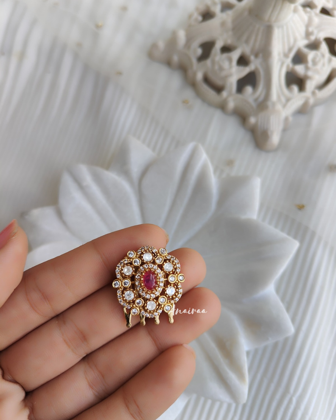 Polki hair accessory