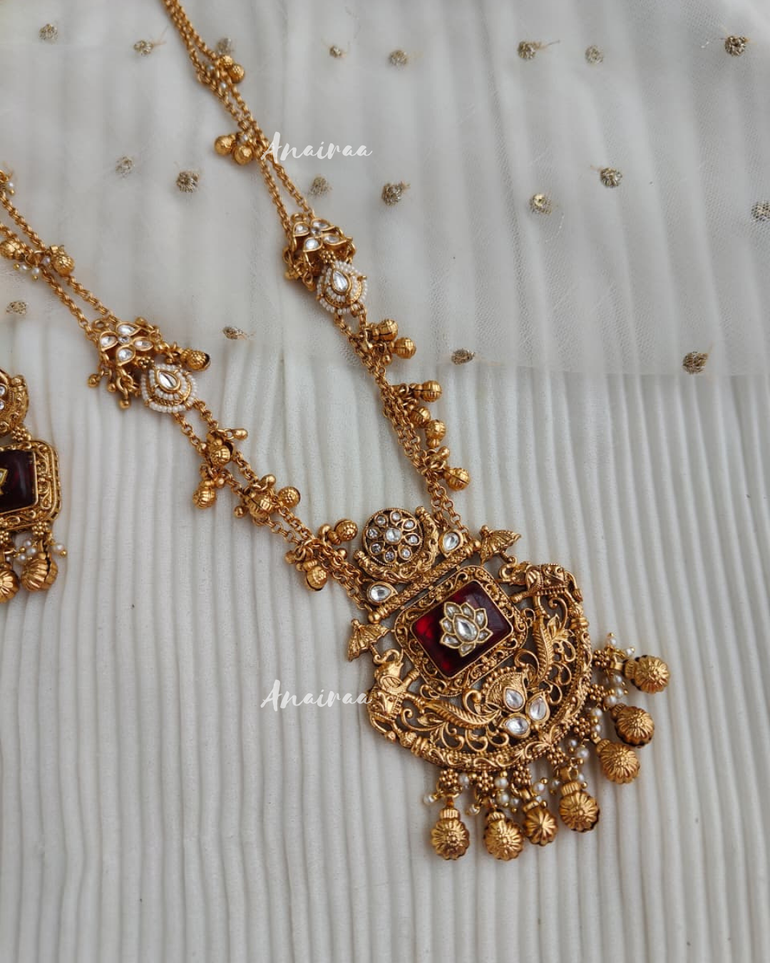 Antique long necklace set