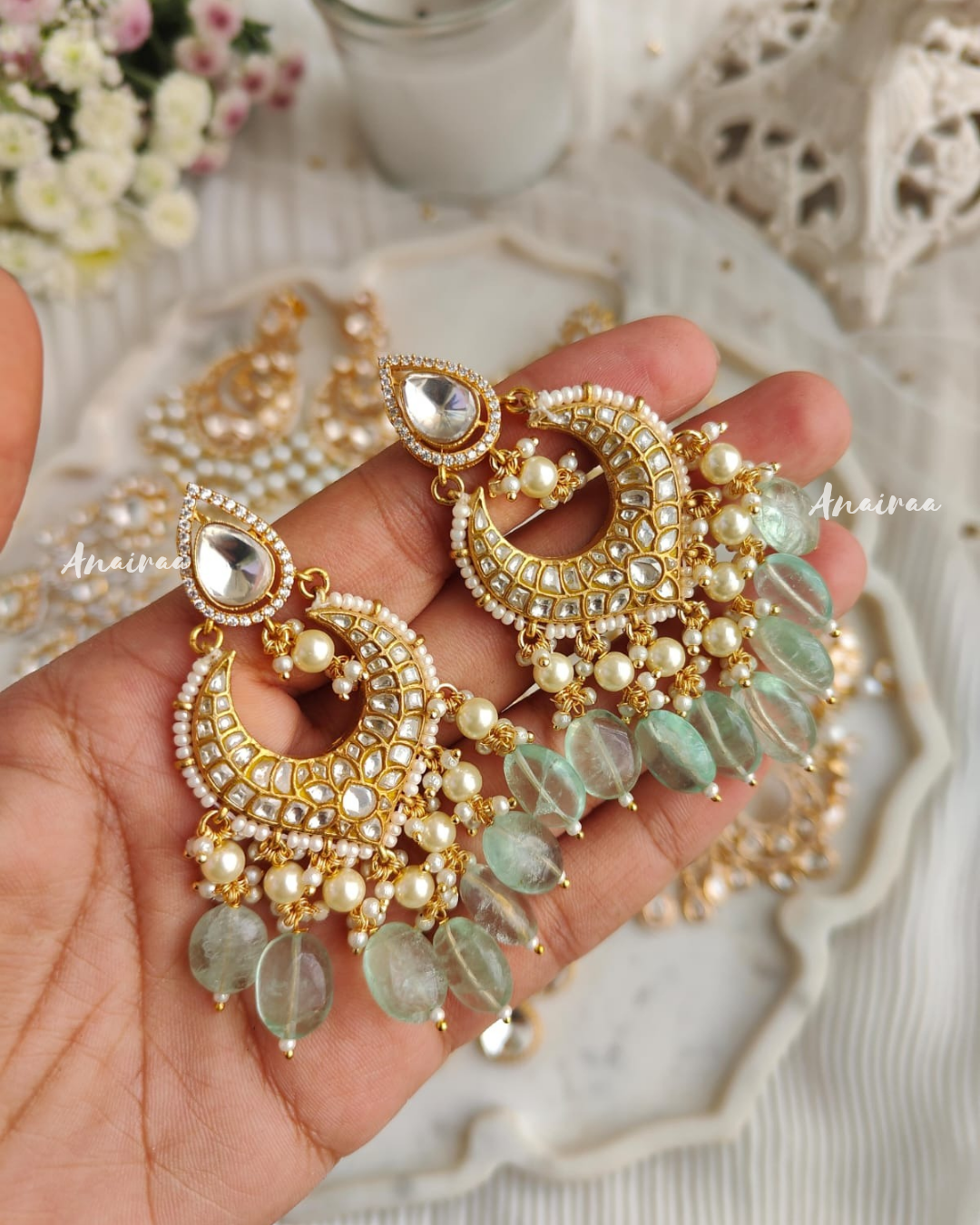 Thappa kundan chandbali