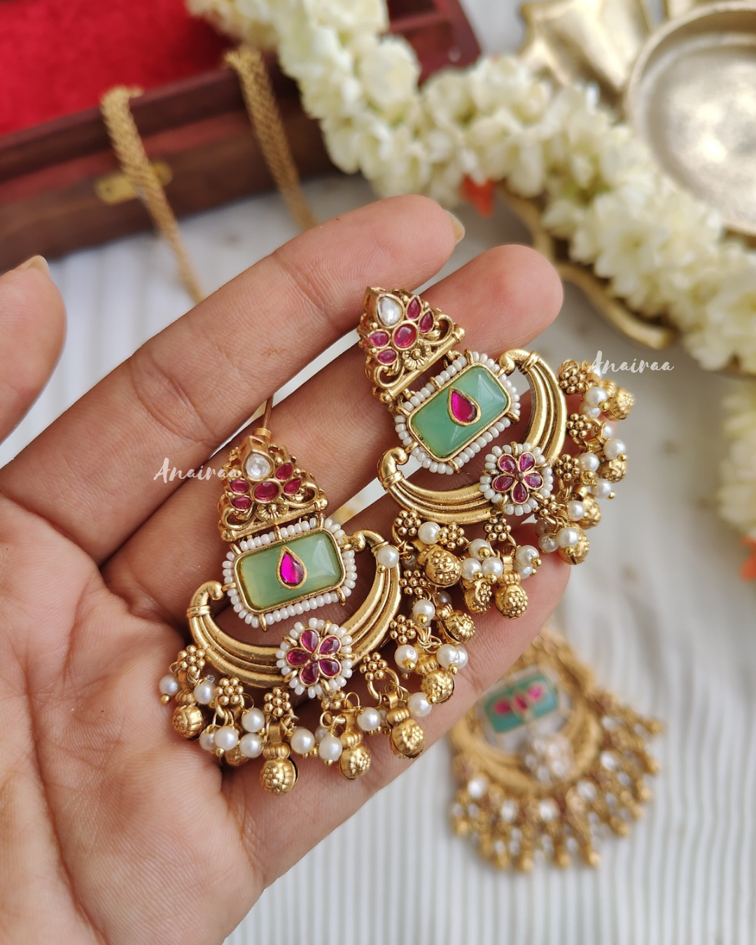 Antique long necklace set