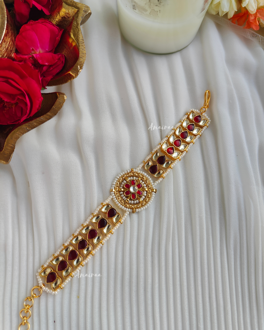 Paachi Kundan bracelet