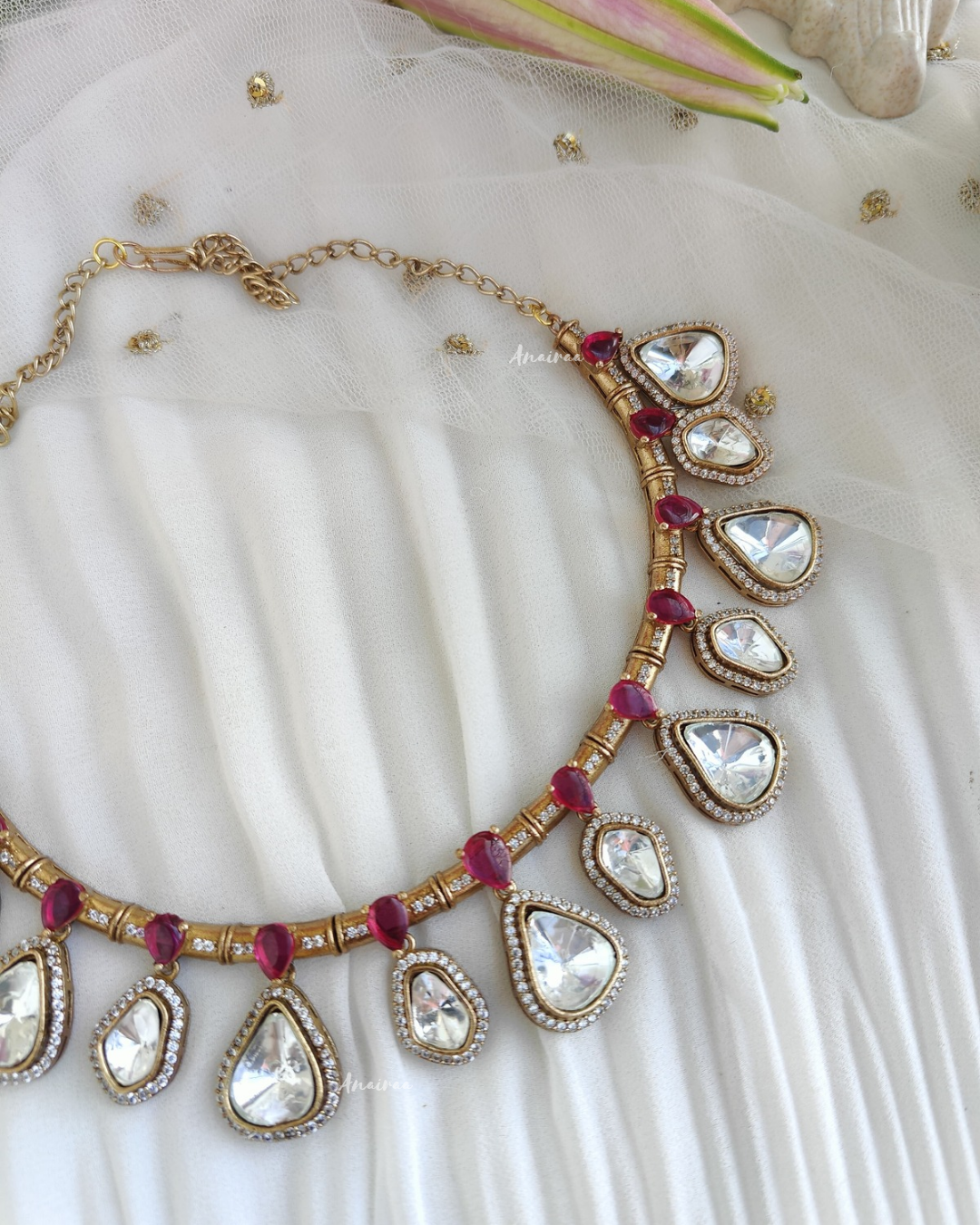 Polki necklace set