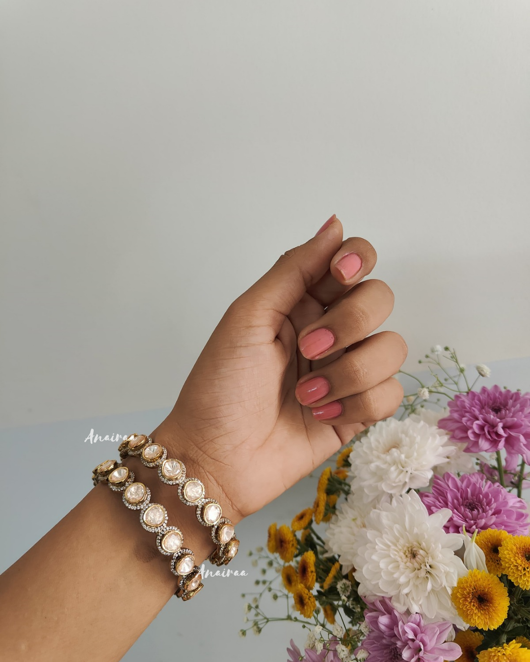 Shayna Moissanite non openable bangles