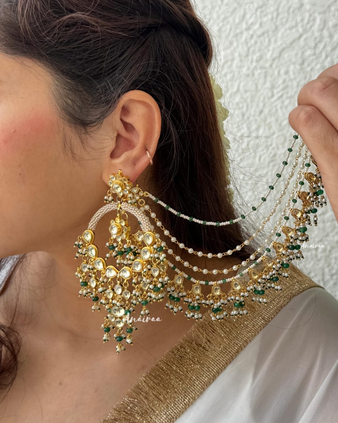 Paachi kundan chandbalis