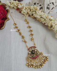 Antique Peacock kundan set
