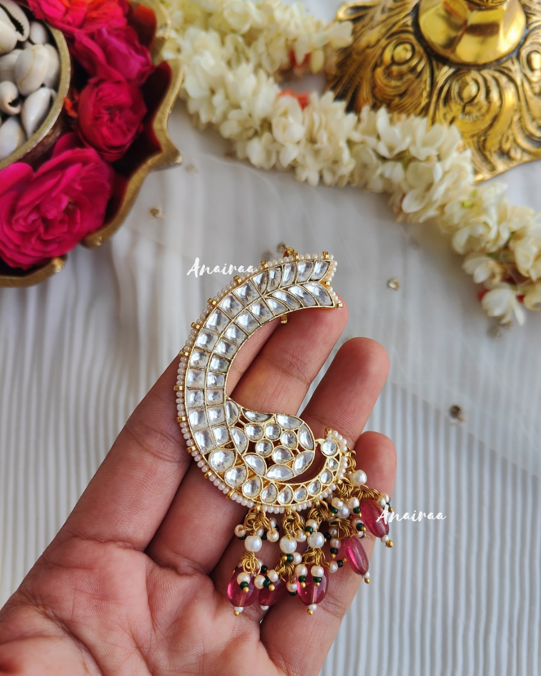 Kundan earcuffs