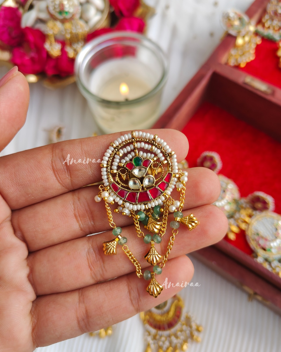 Heritage pacchi kundan ring