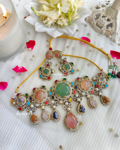 Victorian semi precious choker set
