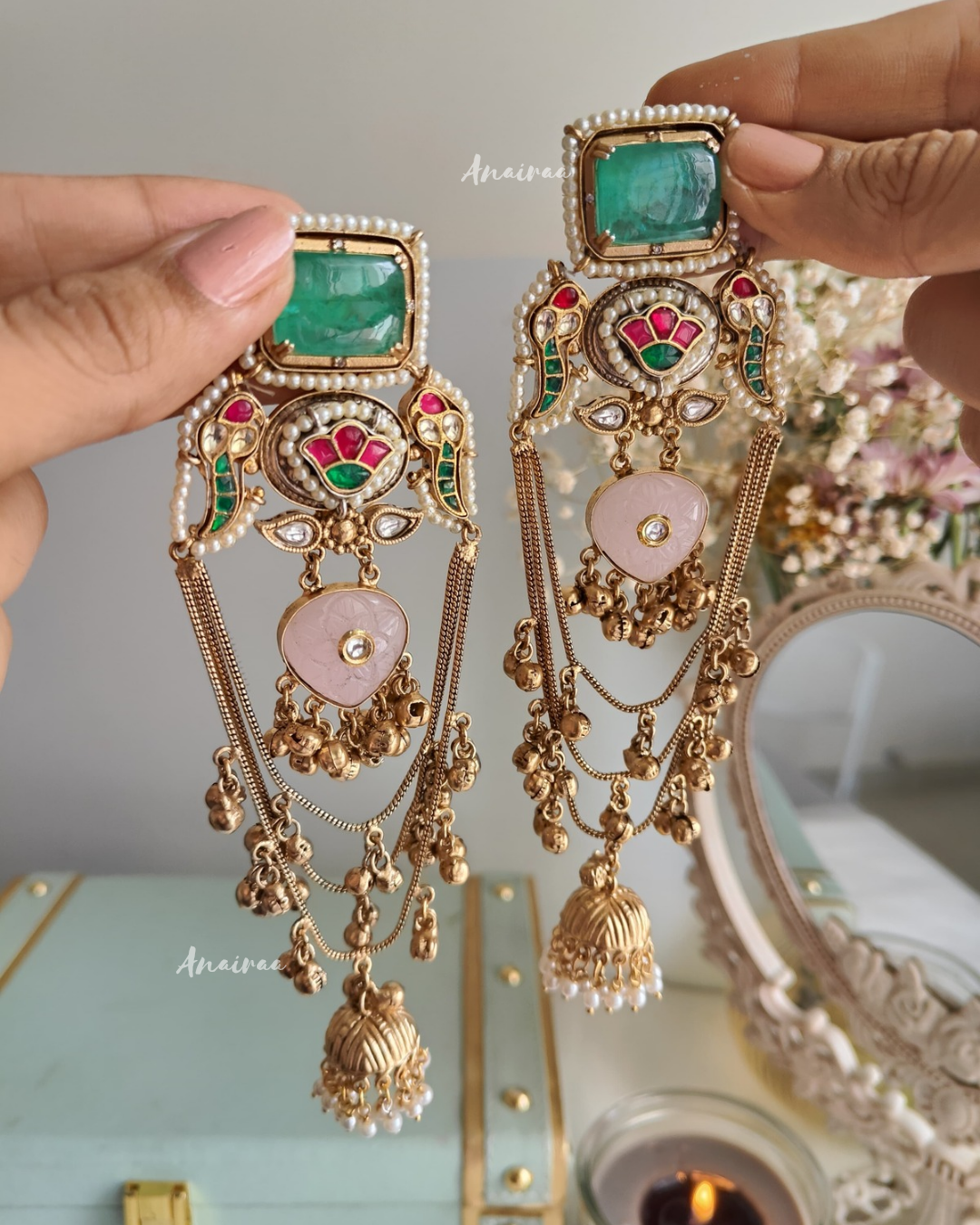 Kashmiri ghungroo earrings