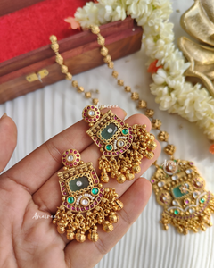 Antique long necklace set