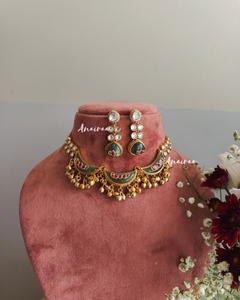 Kadi kundan necklace set