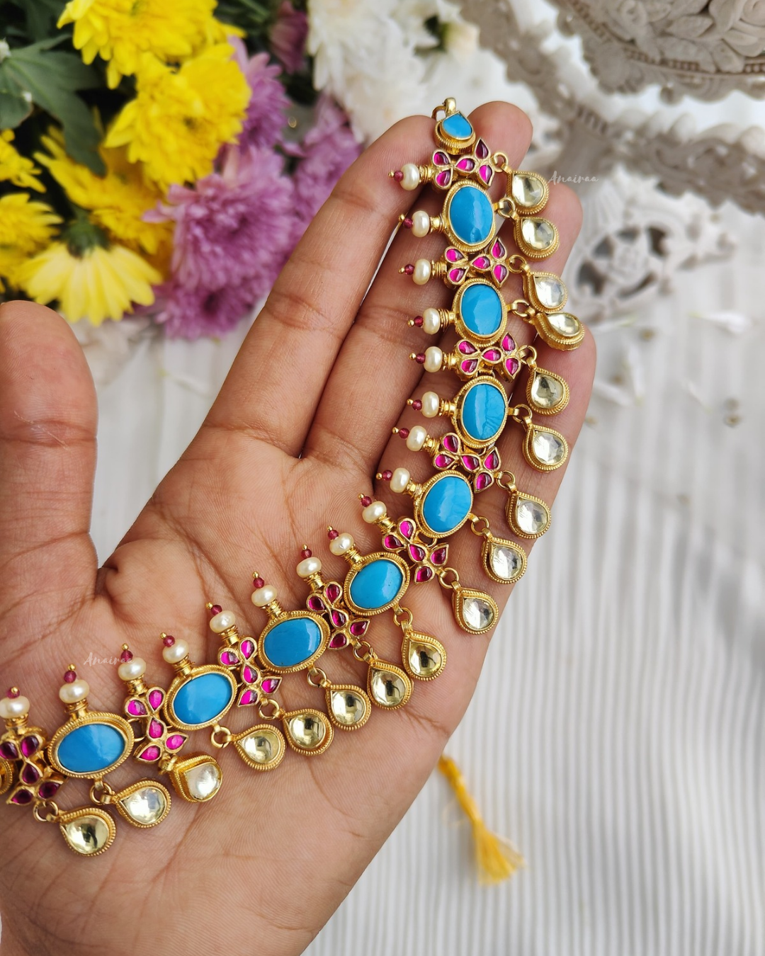 Paachi kundan choker (only choker)