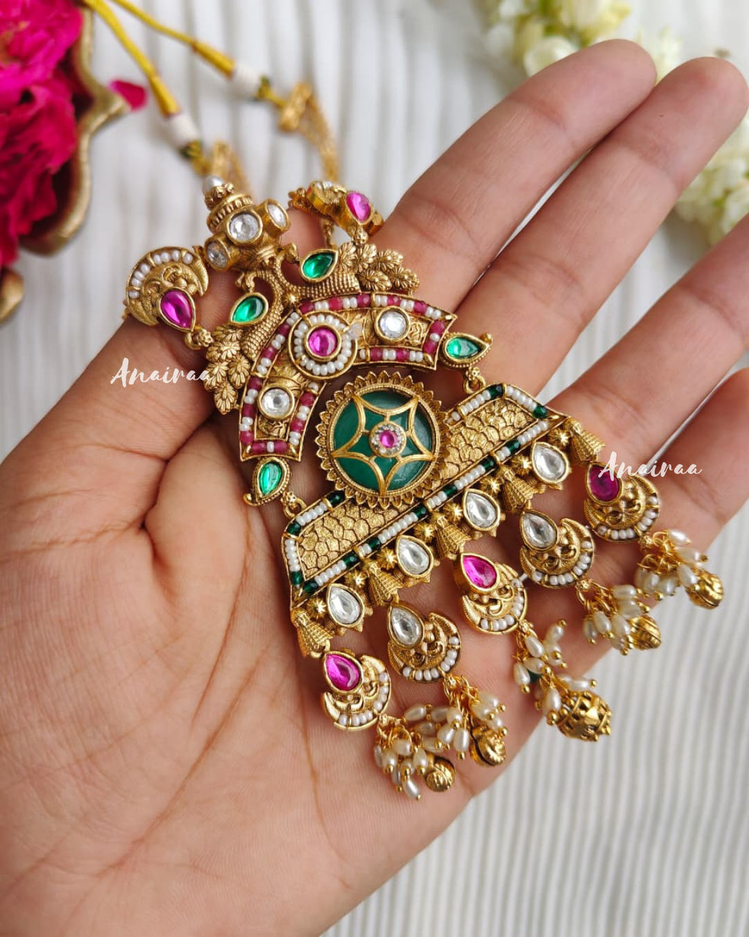 Antique long necklace set