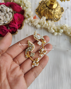 Paachi kundan earrcuff