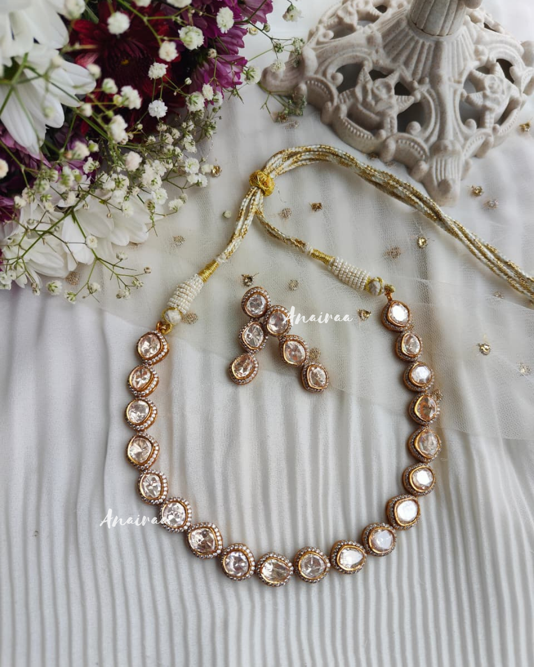 Real Moissanite necklace  set