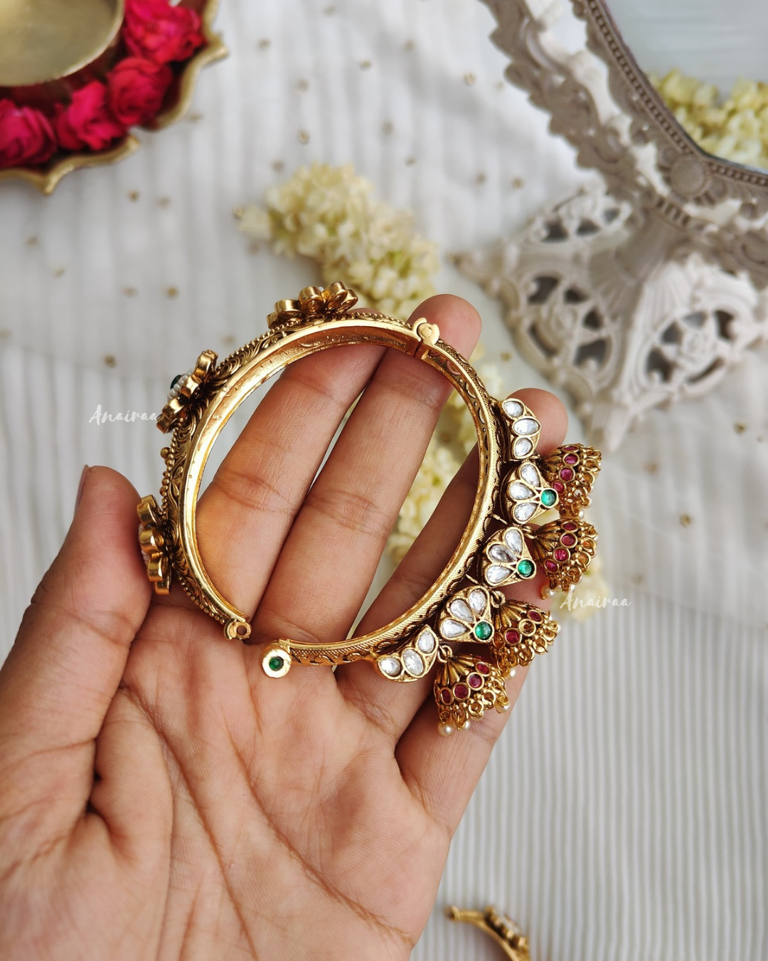 Antique jhumka bangles