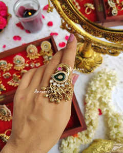 Antique peacock ring