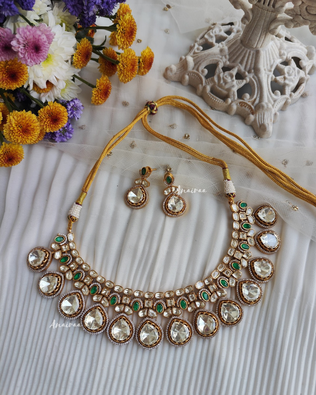 Moissanite necklace set