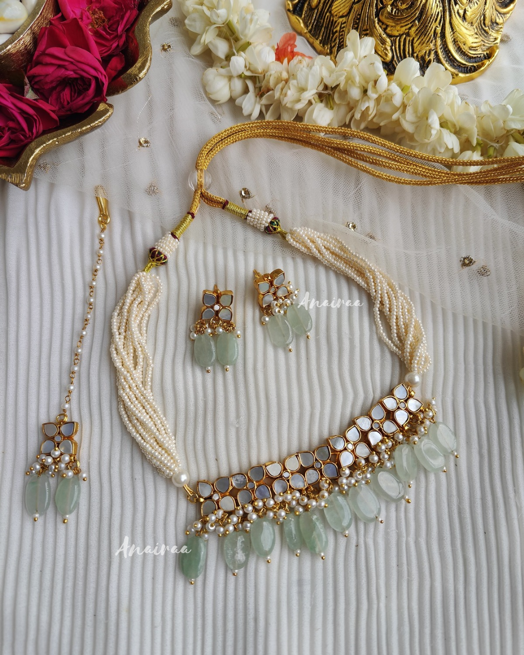 Mother of pearl choker set