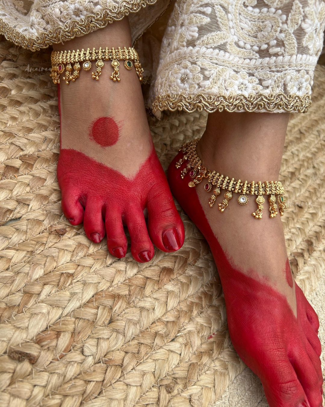 Antique Kundan anklets/payal