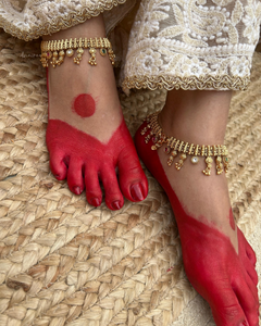 Antique Kundan anklets/payal