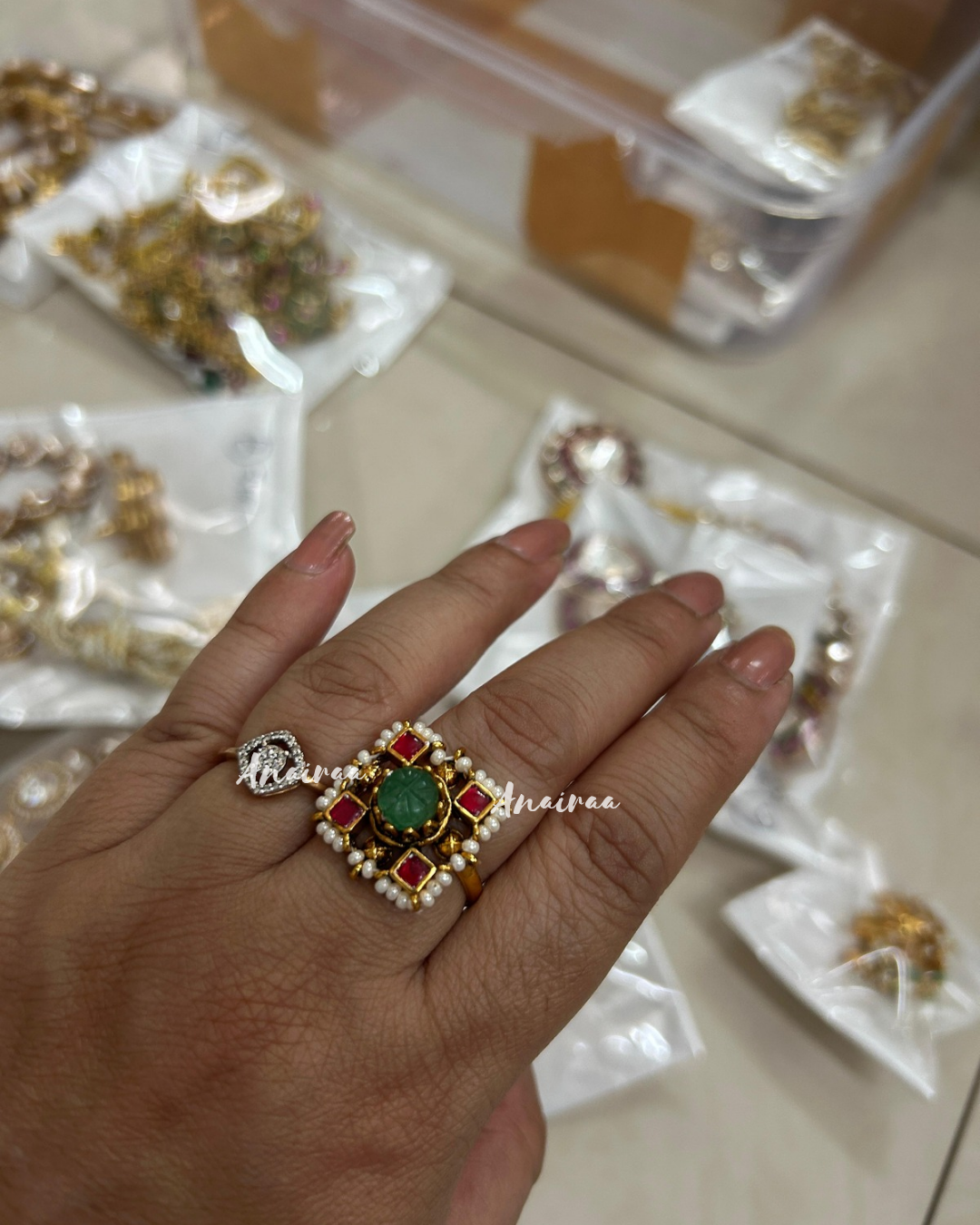 Heritage kundan ring