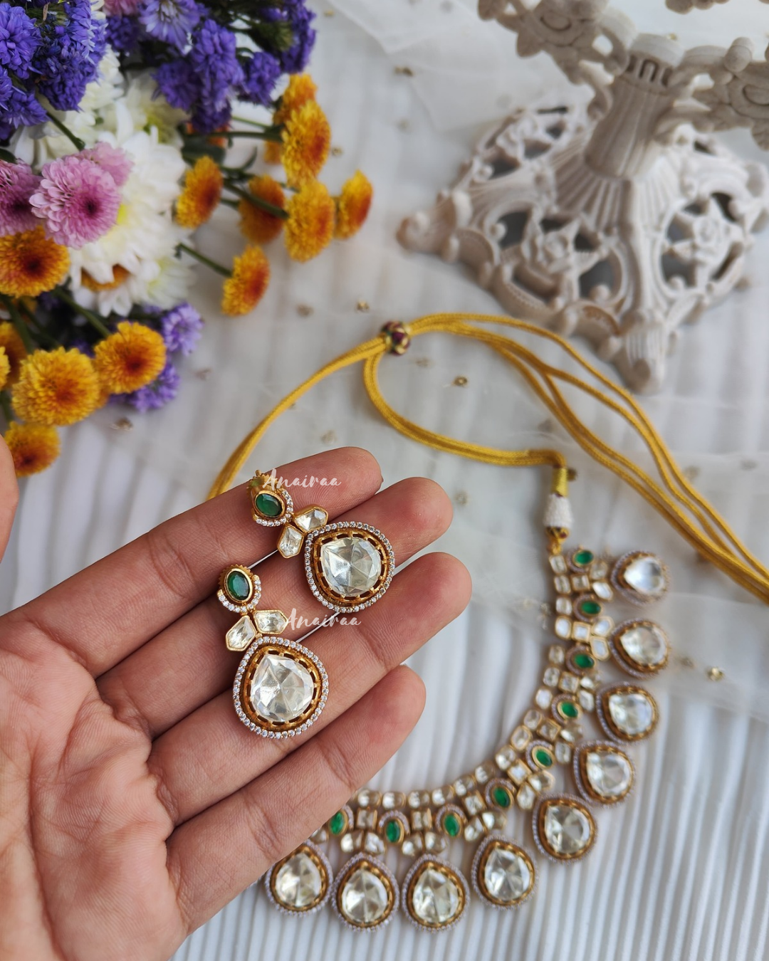 Moissanite necklace set