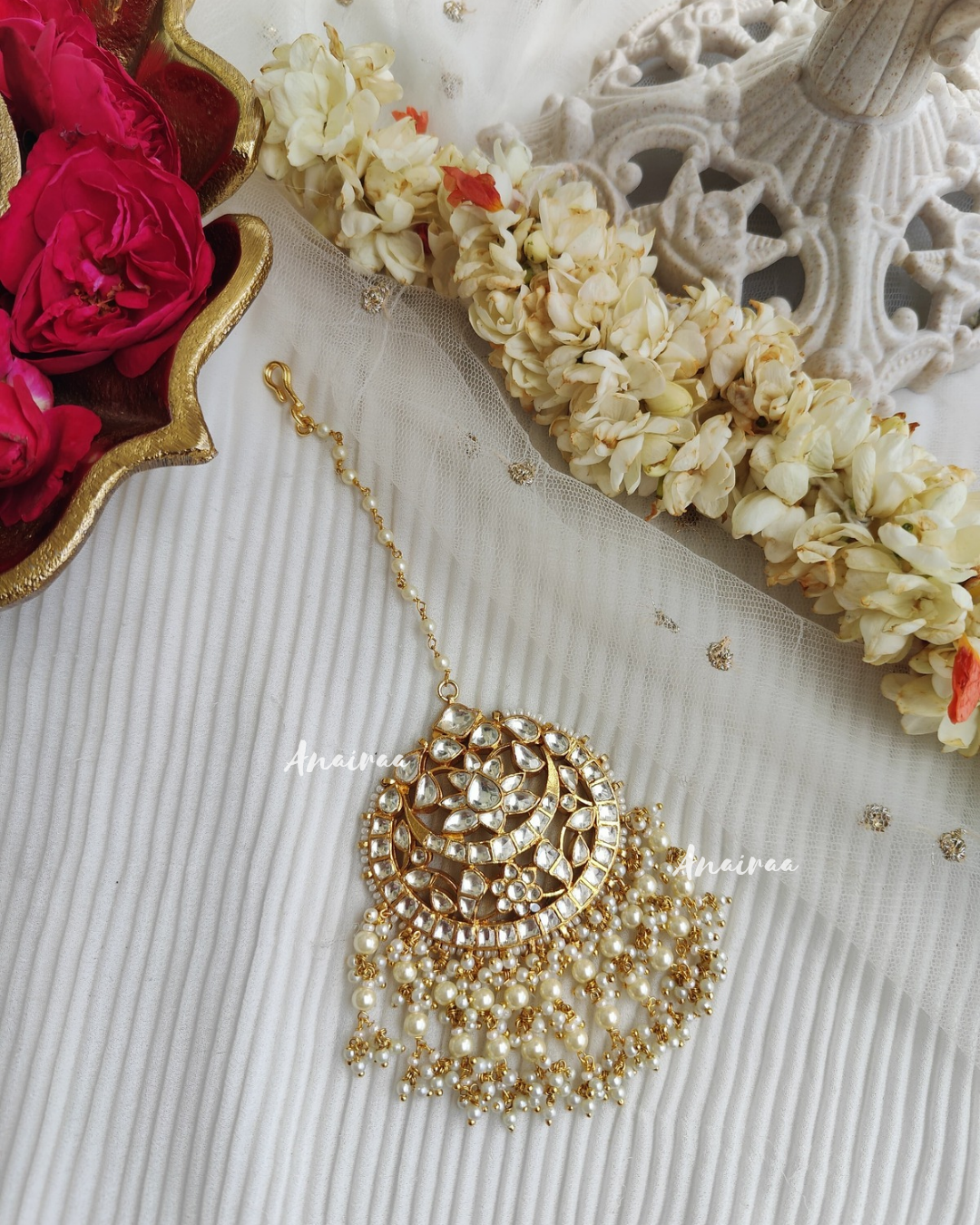 Paachi kundan maangtikka