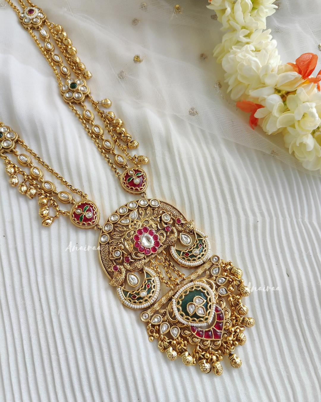 Antique long necklace set