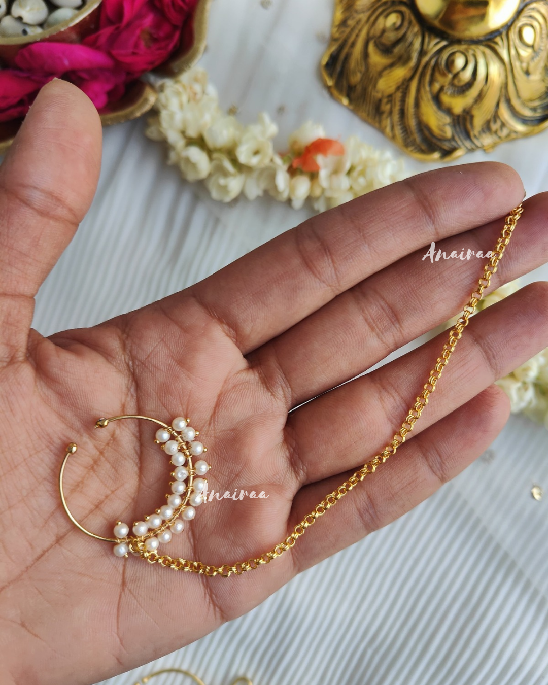 Bridal kundan nath
