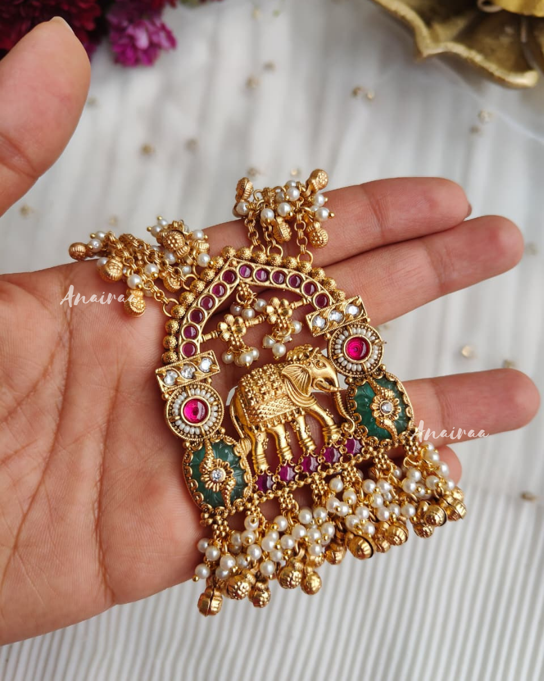 Antique long necklace set