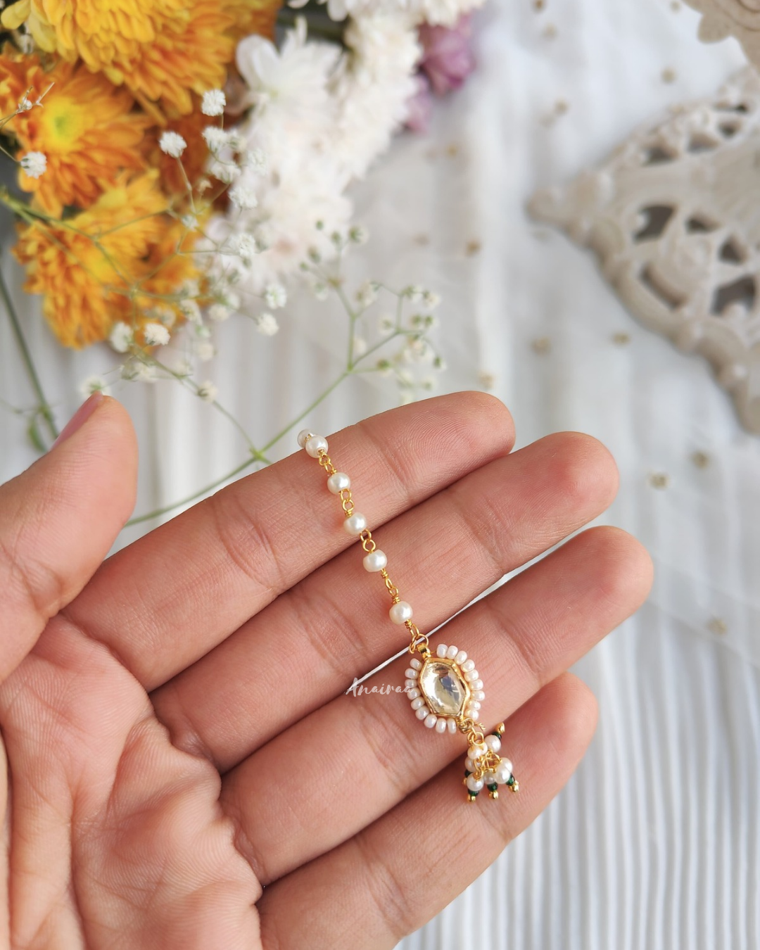 Kundan maangtikka for kids