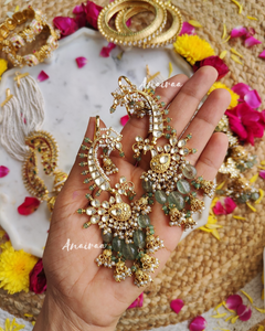 Heritage peacock earcuff