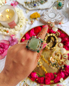 Semi precious victorian ring