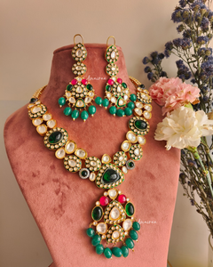 Polki meena and doublet set