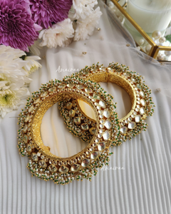 Paachi Kundan bridal bangles