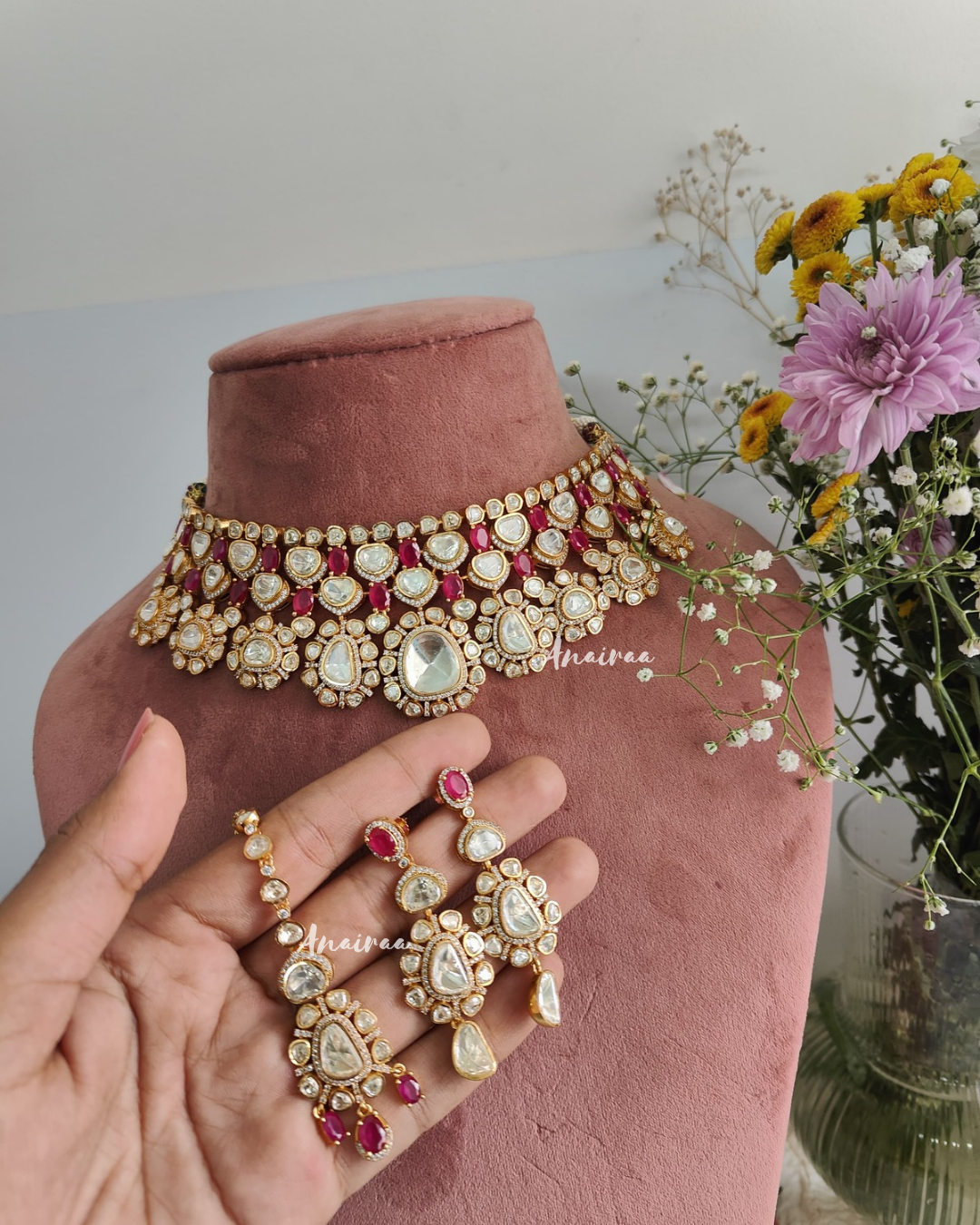 Lily moissanite choker set