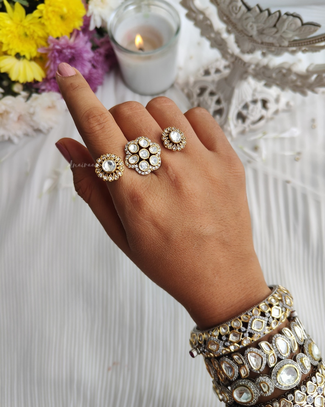 Tanya moissanite ring