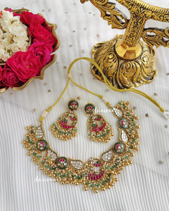 Simran Paachi kundan necklace set