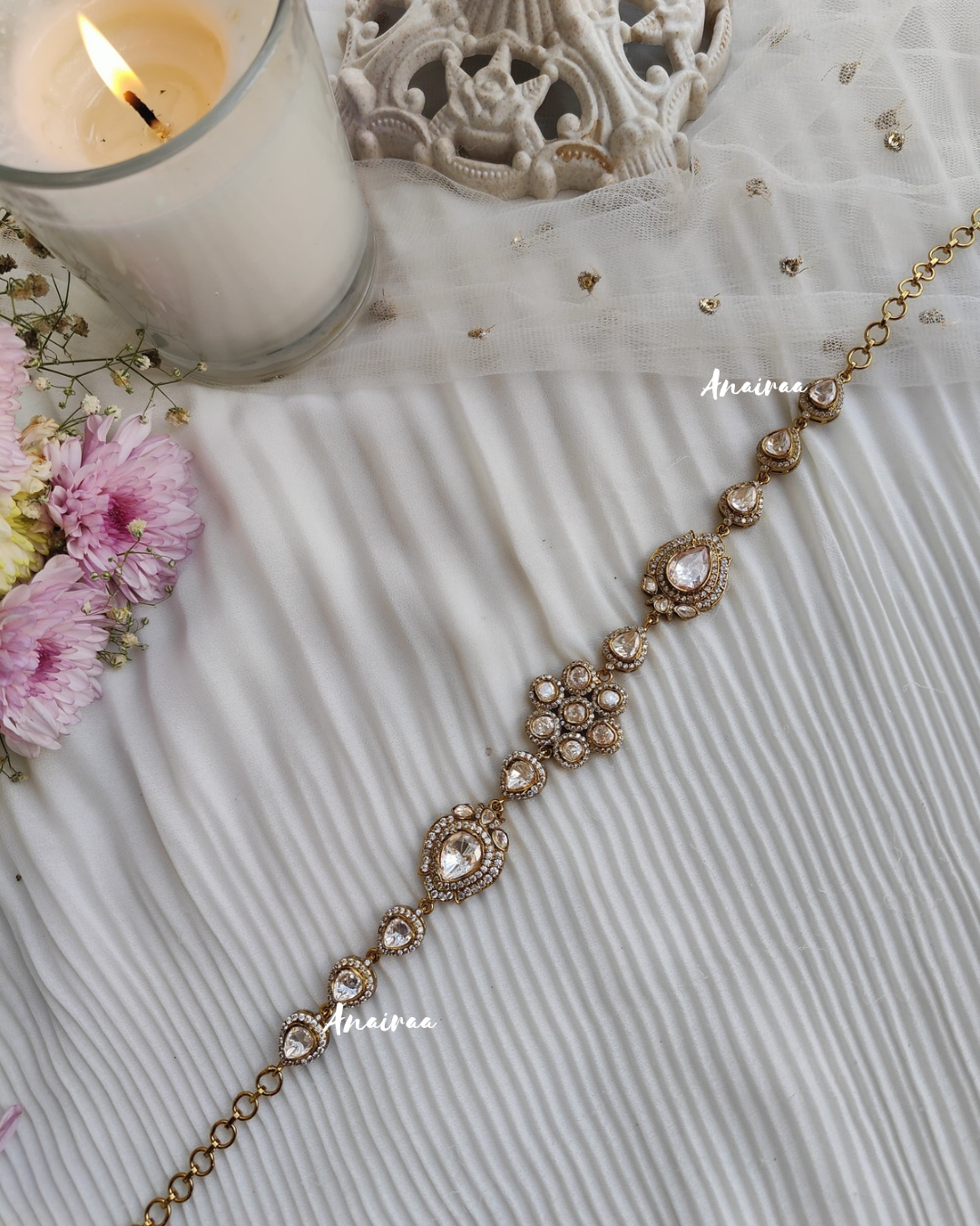 REAL MOISSANITE sheeshpatti