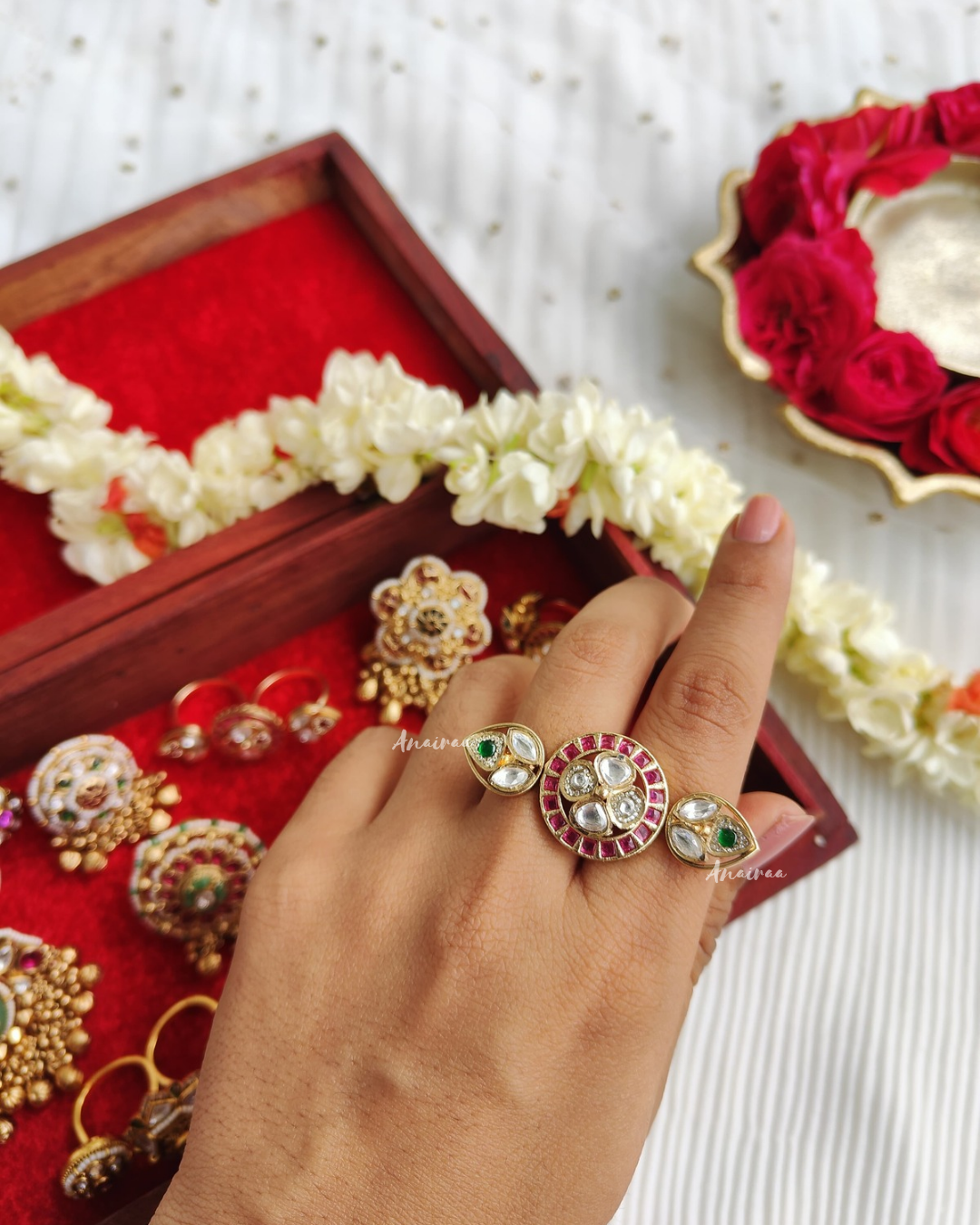 Antique Kundan ring
