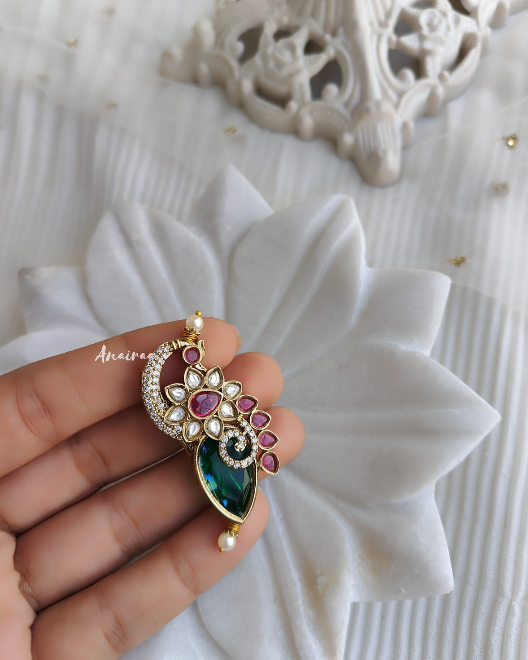 Aditya roy polki brooch