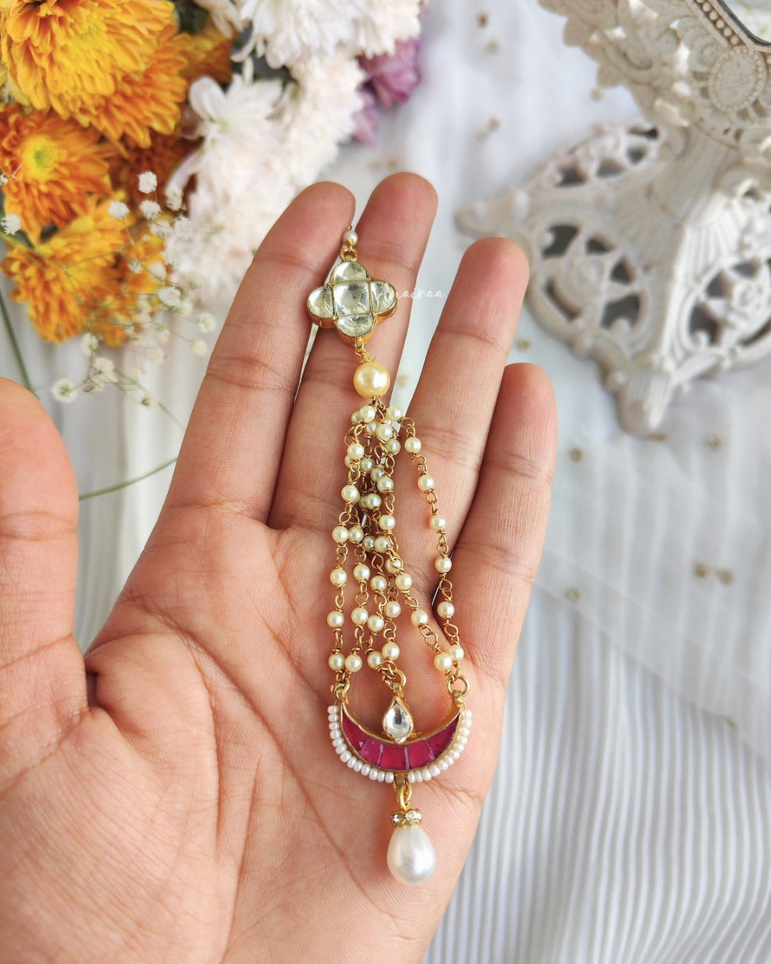 Ruby kundan passa/jhoomar for kids
