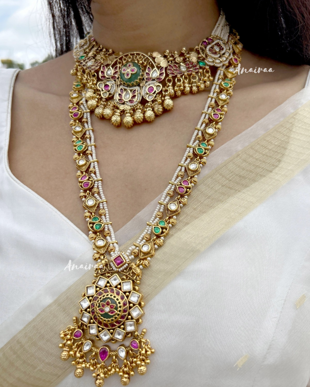 Antique kundan set