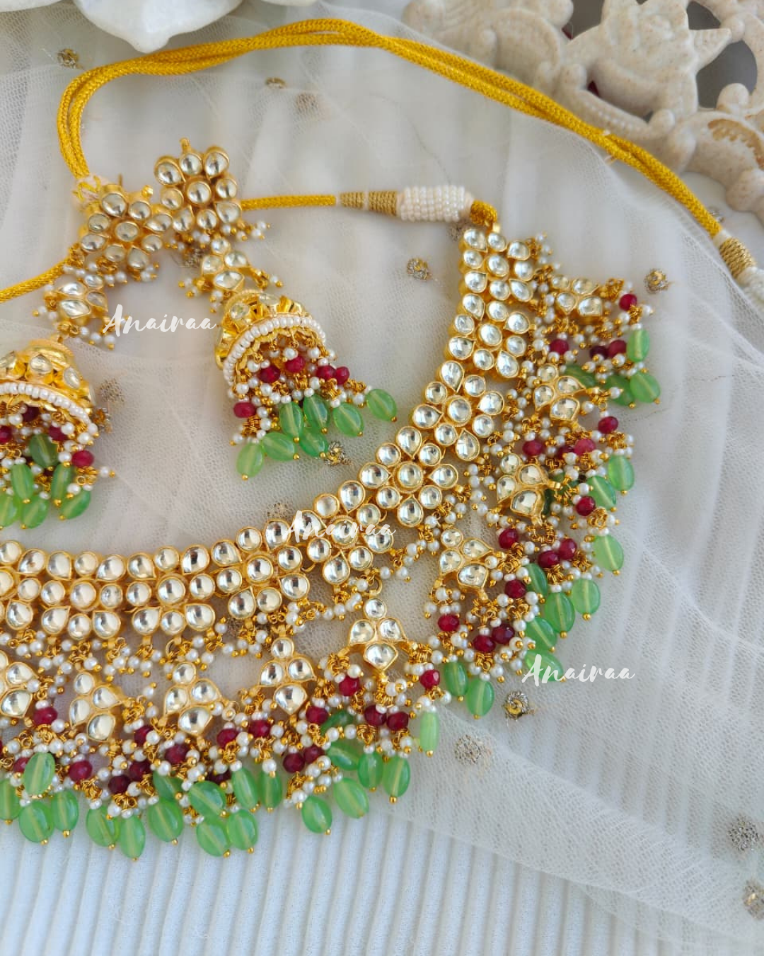 Paachi kundan necklace set