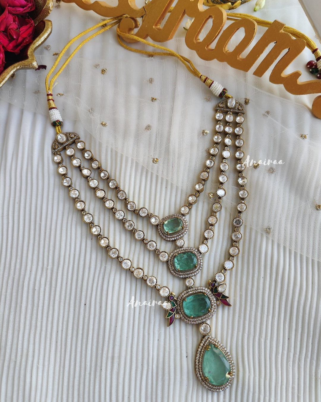 3 layer groom jewellery