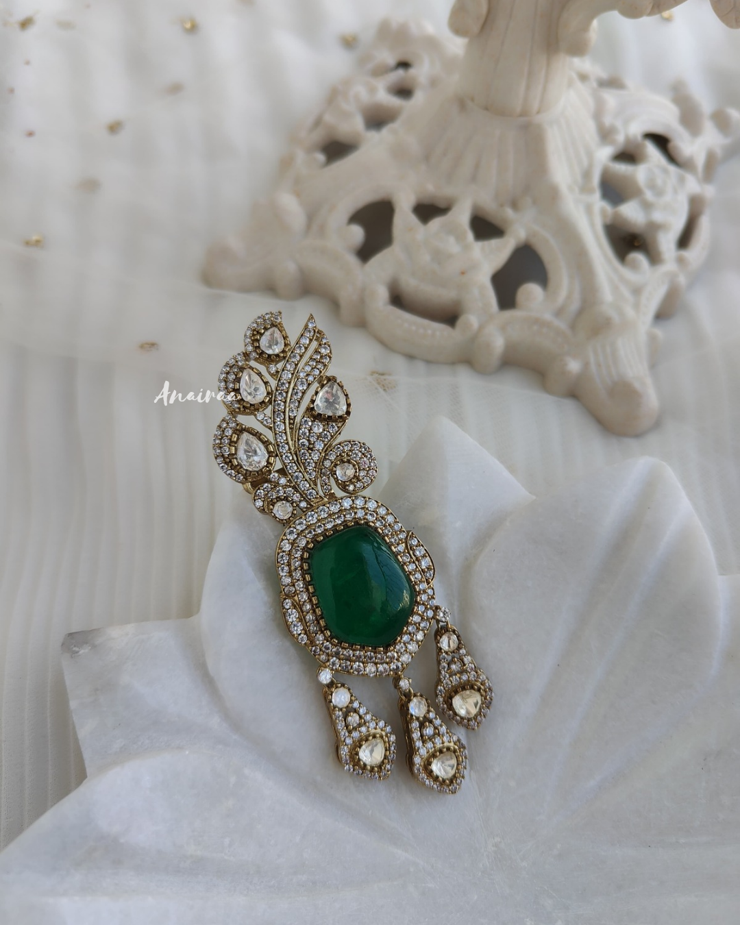 Ranveer polki emerald kalangi